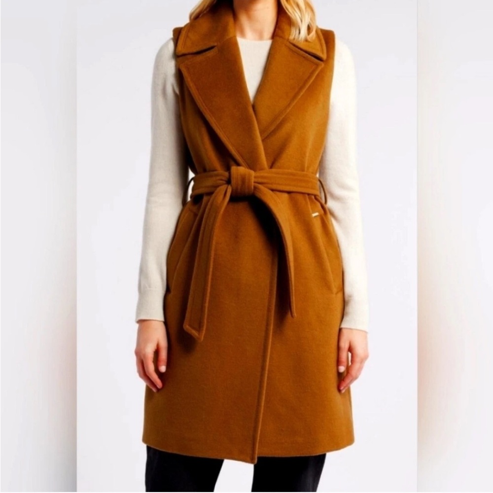 Marc New York Sleeveless Belted Coat/Vest Dress